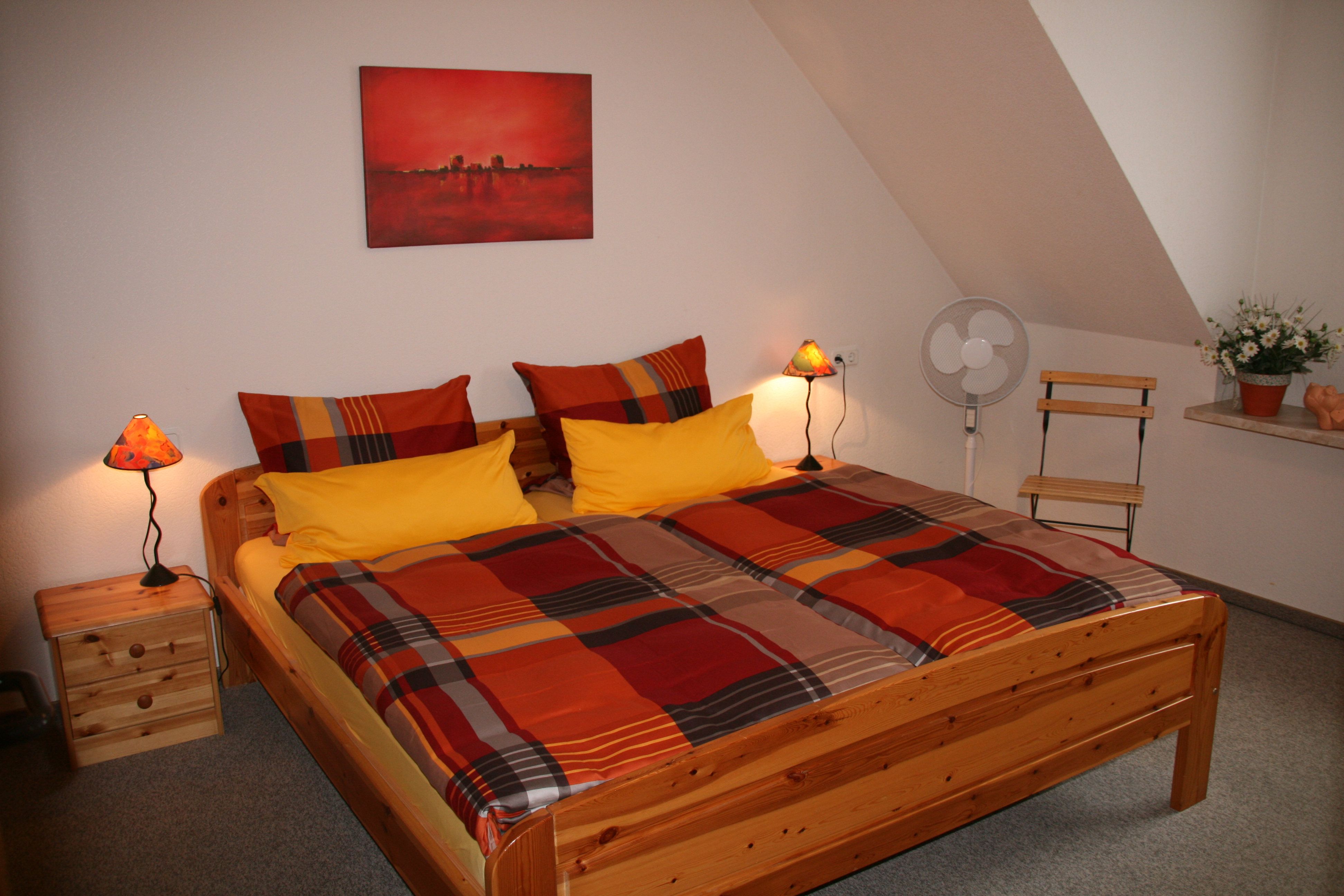 Doppelschlafzimmer Ferienwohnung 2 – Leisch-Kreutz Bruttig-Fankel